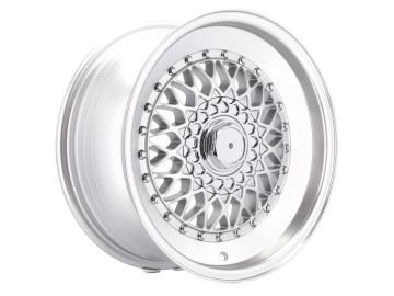 Jantes Look BBS RS Step 18x8.5 10X112/120 ET 28 74.1 (Prata Polido Metade Matte + Aba Polida)