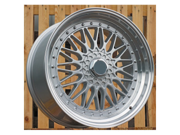 Jantes Look RS 14x6.5 4X100 ET 25 73.1 (Prata + Aba Polida)