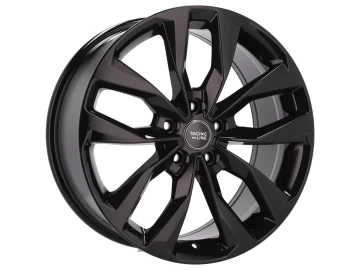 Jantes Look Volvo S60 17x7 5X120 ET 40 72.6 (Preto Polido Metade Matte)