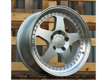 Jantes Look BMW 17x8 5X120 ET 34 72.6 (Prata + Aba Polida)