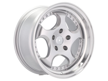 Jantes Look BMW 17x8.5 5X120 ET 25 74.1 (Prata + Aba Polida)