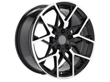 Jantes Look BMW 795M 19x9.5 5X112 ET 37 66.6 (Preto Polido + Revestimento em Pó)