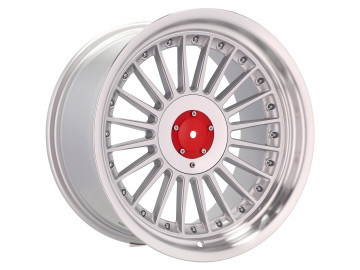 Jantes Look BMW Alpina 17x8 5X120 ET 20 74.1 (Prata + Aba Polida)