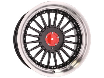 Jantes Look BMW Alpina 17x8 5X120 ET 20 74.1 (Preto + Aba Polida)
