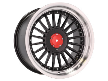 Jantes Look BMW Alpina 17x8 5X120 ET 20 74.1 (Preto + Aba Polida)