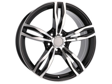 Jantes Look Bmw Style 343 M5 F10 18x8 5X120 ET 20 74.1 (Preto Polido)