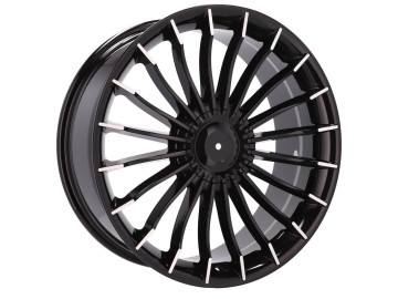 Jantes Look BMW Alpina 18x9.5 5X120 ET 38 72.6 (Preto Polido)