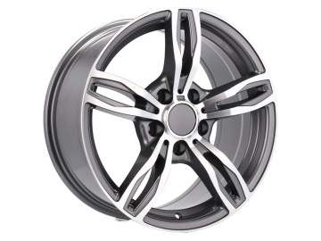 Jantes Look Bmw Style 343 M5 / M6 19x8.5 5X120 ET 33 72.6 (Cinza Polida)