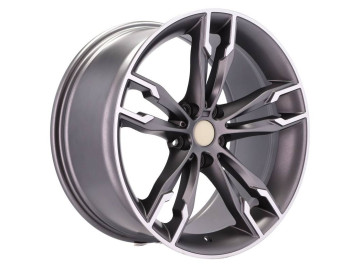 Jantes Look BMW Style 668M 19x8.5 5X120 ET 33 72.6 (Cinza Polida Metade Matte) 