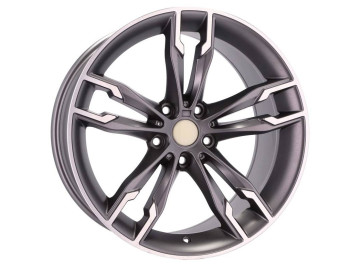 Jantes Look BMW Style 668M 19x8.5 5X120 ET 33 72.6 (Cinza Polida Metade Matte) 