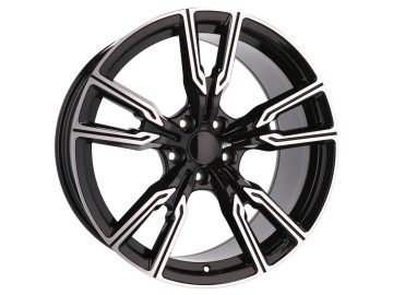 Jantes Look Bmw Style 747M X5 / X6 20x10 5X120 ET 40 74.1 (Preto Polido)