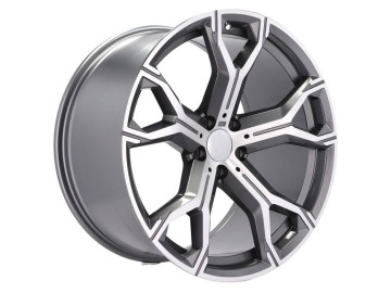 Jantes Look Bmw Style 741M 20x10.5 5X112 ET 40 66.6 (Cinza Polido + Revestimento em Pó)