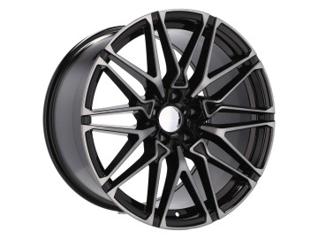 Jantes Look BMW style 818M 20x11.5 5X120 ET 38 74.1 (Preto + Face Pintada)