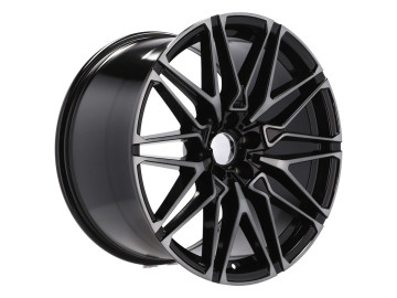 Jantes Look BMW style 818M 20x11.5 5X120 ET 38 74.1 (Preto + Face Pintada)