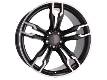 Jantes Look Bmw Style 668M 20x8.5 5X112 ET 27 66.6 (Preto Polido Metade Matte)