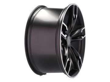 Jantes Look Bmw Style 668M 20x8.5 5X120 ET 35 72.6 (Preto Polido Metade Matte)