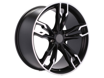 Jantes Look Bmw Style 668M 20x8.5 5X120 ET 35 72.6 (Preto Polido Metade Matte)