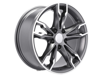 Jantes Look Bmw Style 668M 20x9.5 5X112 ET 40 66.6 (Cinza Polido Metade Matte)