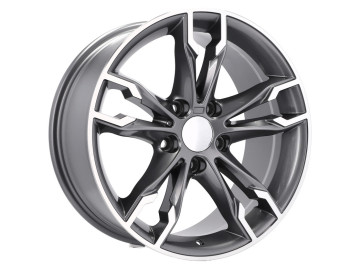 Jantes Look Bmw Style 668M 20x9.5 5X112 ET 40 66.6 (Cinza Polido Metade Matte)