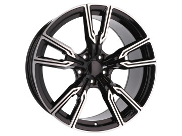 Jantes Look Bmw Style 747M X5 X6 22x10.5 5X112 ET 43 66.6 (Preto Polido) 