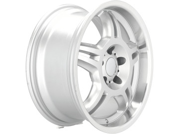 Jantes Look BMW Style 24 M3 E36 17x8 5X120 ET 35 72.6 (Prata + Aba Polida)