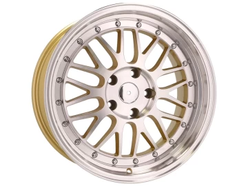 Jantes Look BBS 18x9 5X120 ET 35 72.6 (Gold + Polido)