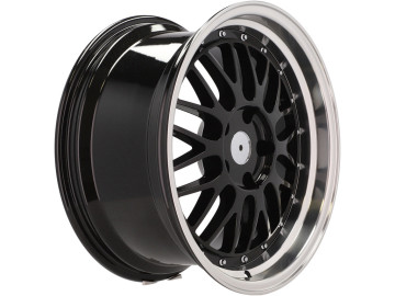 Jantes Look BBS 18x9 5X120 ET 35 72.6 (Preto + Aba Polida)