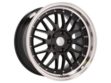 Jantes Look BBS 18x9 5X120 ET 35 72.6 (Preto + Aba Polida)