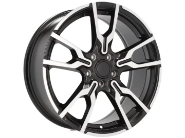 Jantes Look BMW Style 637 18x7.5 5X112 ET 45 66.6 (Preto Polido Metade Matte)