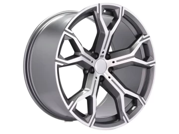 Jantes Look BMW Style 741M 20x10.5 5X112 ET 40 66.6 (Cinza Polido + Revestimento em Pó)