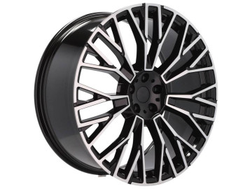 Jantes Look BMW Style 745i 21x9.5 5X112 ET 37 66.6 (Preto Polido)