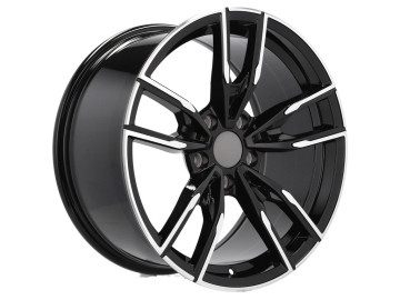 Jantes Look BMW Style 792M 19x9.5 5X120 ET 40 72.6 (Preto Polido Metade Matte)