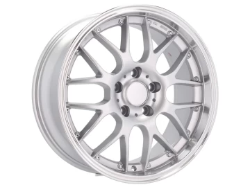 Jantes Look BMW Style BBS 17x7.5 5X120 ET 35 72.6 (Prata + Aba Polida)