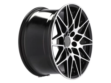 Jantes Look BMW style 666 M4 GTS 17x7.5 5X120 ET 37 72.6 (Preto Polido)