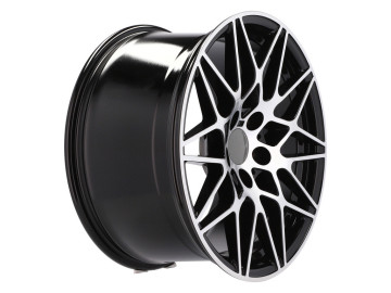 Jantes Look BMW style 666 M4 GTS 19x8.5 5X120 ET 34 72.6 (Preto Polido)
