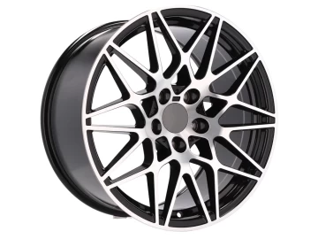 Jantes Look BMW style 666 M4 GTS 20x8.5 5X120 ET 35 72.6 (Preto Polido)