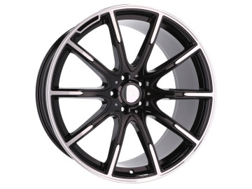 Jantes Look Mercedes Brabus 22x10 5X112 ET 40 66.6 (Preto Polido) 