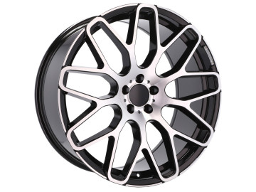 Jantes Look Mercedes SMART BRABUS 22x10 5X112 ET 46 66.5 (Preto Polido)