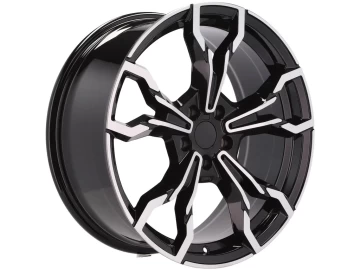 Jantes Look Bmw 765M 19x8 5X112 ET 28 66.6 (Preto Polido)