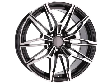 Jantes Look Bmw M3 M4 Style 825M 17x7.5 5X112 ET 40 66.6 (Preto Polido)
