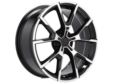 Jantes Look Bmw Style 728M 17x7.5  5X112  ET  2766.6 (Preto Polido)