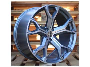 Jantes Look Bmw Style 741M 20x9 5X112 ET 35 66.6 (Cinza Polido + Revestimento em Pó)