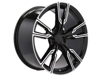 Jantes Look Bmw Style 747M X5 X6 21x10.5 5X112 ET 43 66.6 (Preto Polido)