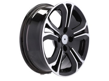 Jantes Look Peugeot 208 15x6 4X108 ET 25 65.1 (Preto Polido)