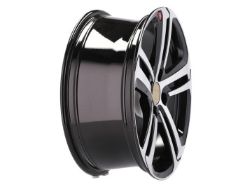 Jantes Look Peugeot 208 GTI 15x6.5 4X108 ET 25 65.1 (Preto Polido) 