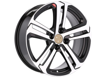 Jantes Look Peugeot 208 GTI 15x6.5 4X108 ET 25 65.1 (Preto Polido) 