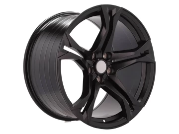 Jantes Look Chevrolet Camaro F296 20x10 5X120 ET 20 66.9 (Preto Metade Matte)