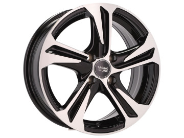 Jantes Look Citroen C5 15x6 4X108 ET 45 63.3 (Preto Polido)