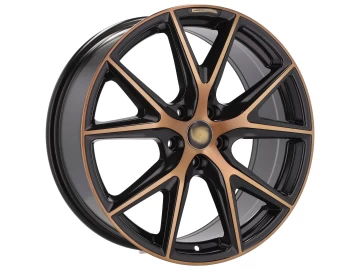 Jantes Look Cupra Ateca 19x8 5X112 ET 45 57.1 (Preto Polido Metade Matte Cooper)