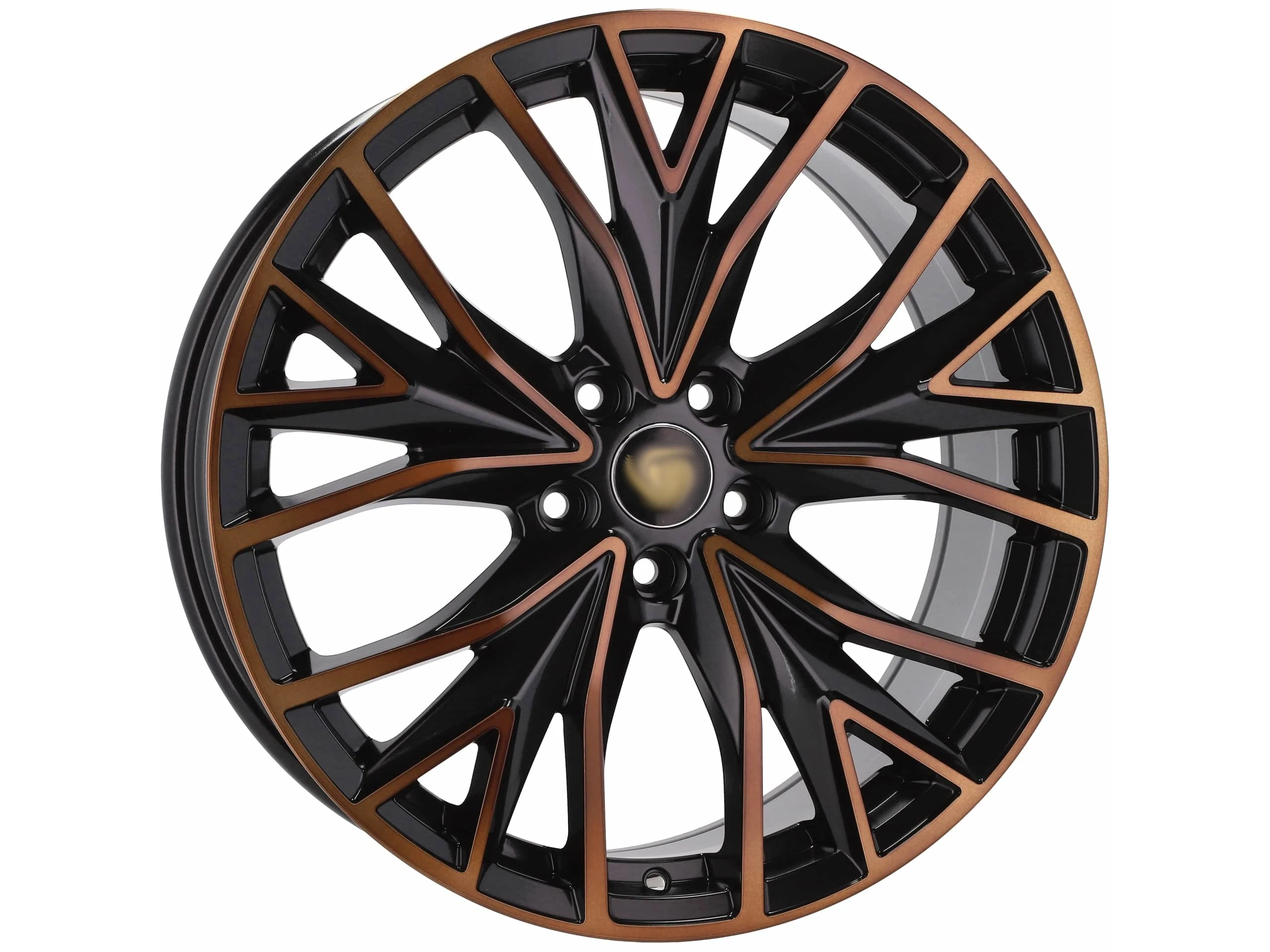 Jantes Look Cupra Leon 4 IV 5FA 19x8 5X112 ET 45 57.1 (Black Polished Half Matt Cooper)
